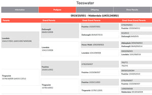 Teeswater Nidderdale 0919/20/001 (UK0124085-04265) - Tank #1 - Semen Imported into USA